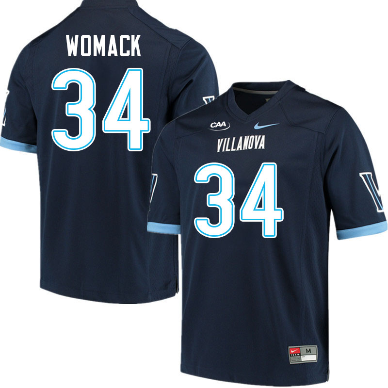 Villanova Wildcats #34 Tyler Womack College Football Jerseys Stitched-Navy Villanova Wildcats #34 Tyler Womack College Football Jerseys Stitched-Navy